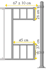 Einschubteil für Abtrennung Kälber Becken