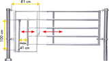 Abtrennung R5 (5/6) Kälberschlupf Montagelänge 5,45 - 6,05 m