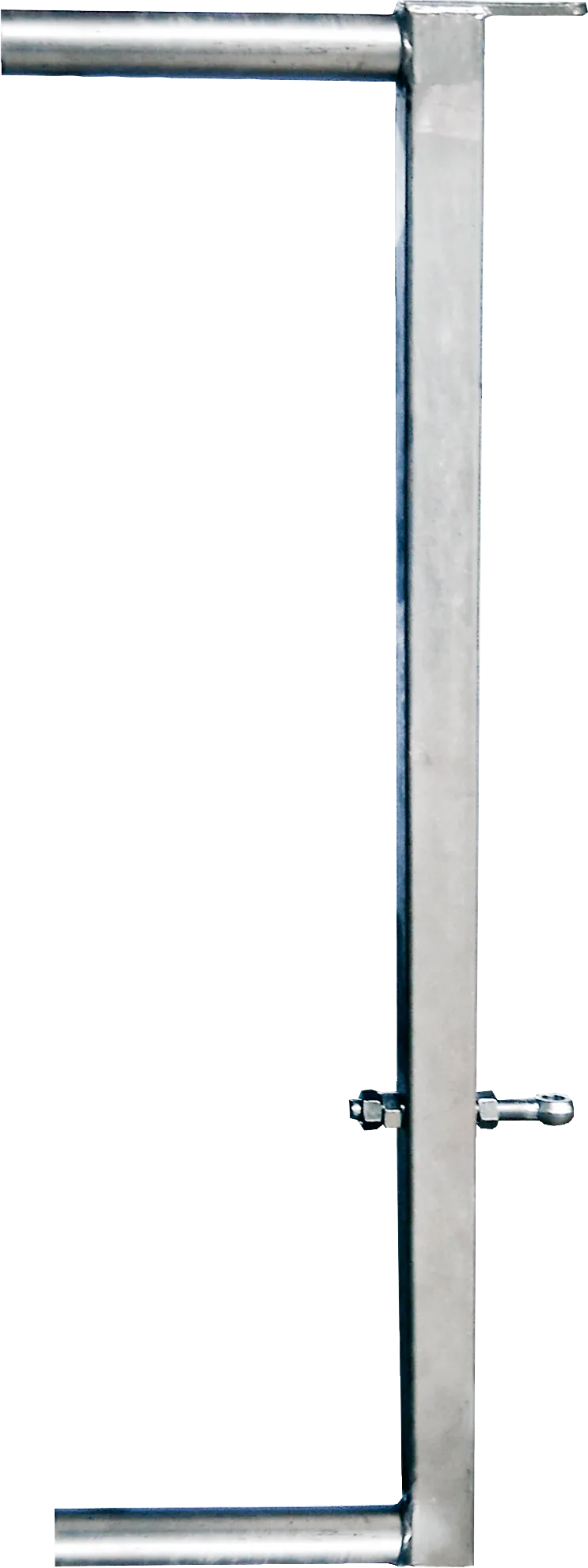 Abschlussrohr für Abtrennung V mit Lasche und Augenschraube