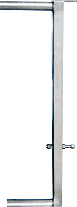 Abschlussrohr für Abtrennung V mit Lasche und Augenschraube