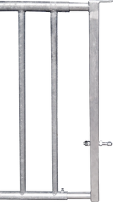 Abschlussrohr für Abtrennung V mit Lasche und Augenschraube