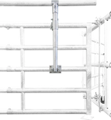 Halter für Zusatzrohr für Abtrennungen und Tore