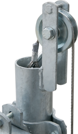 Hubtor für Treibgänge, inkl. Pfosten