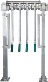 Trägergestell für Fingergatter 1,2 m mit Klemmringen