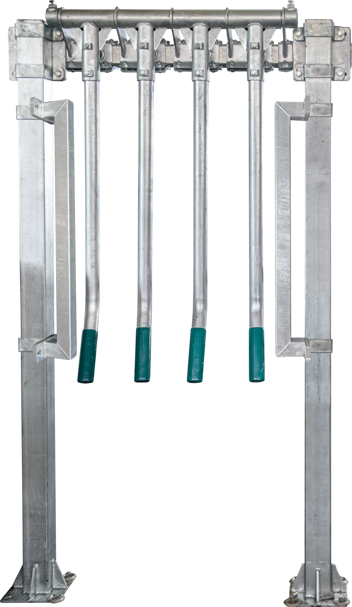 Trägergestell für Fingergatter 2 m mit Klemmringen