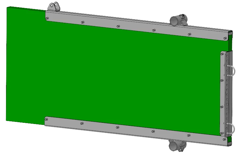 Seitenwand von Kälberfress- und Tränkestand