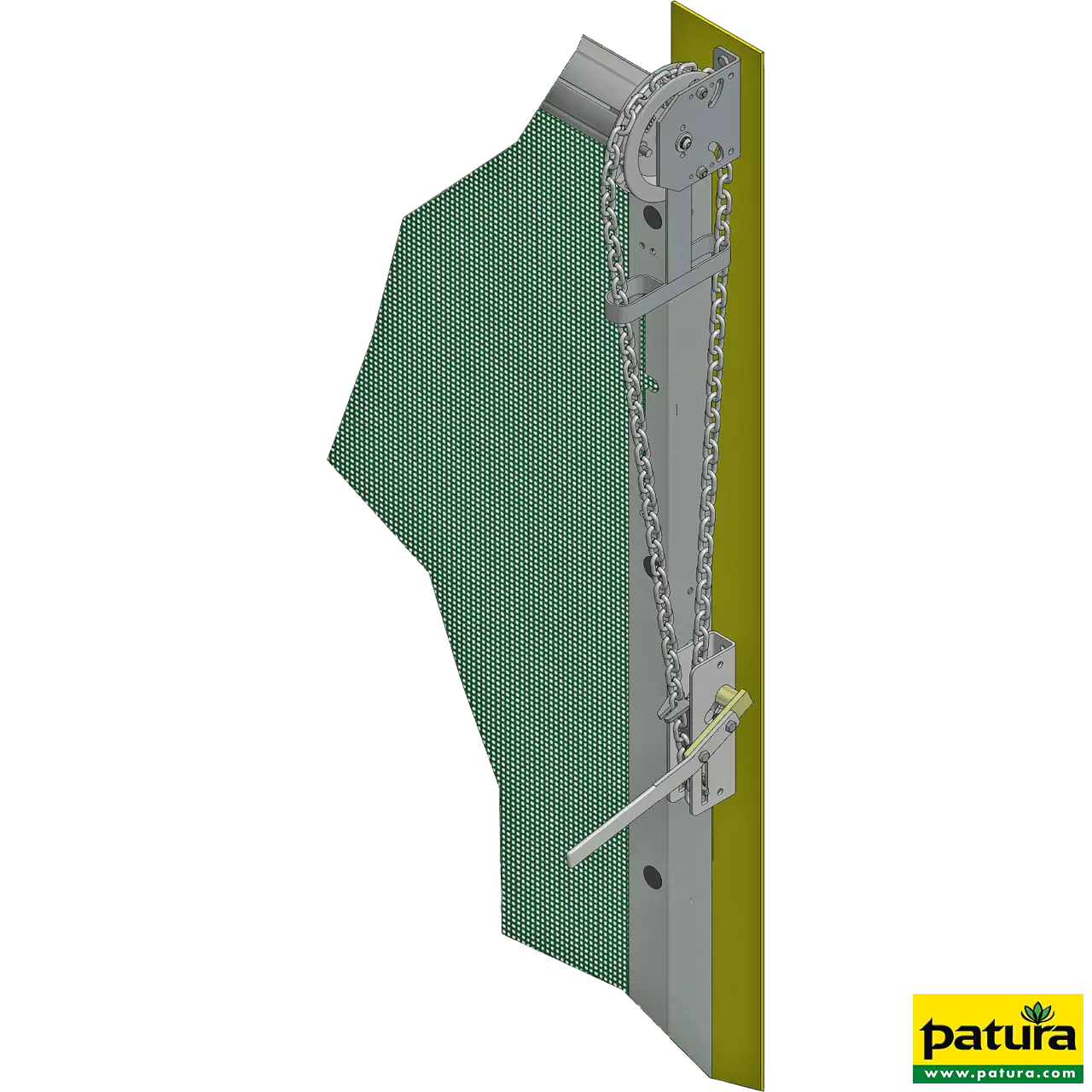 Schnelllauftor PLUS, 4,10 m x 3,00 m, mit Führungsschiene, Mittelrohr