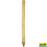 Robinienpfahl, rund, geschliffen, gehobelt, gefast, 4-fach gespitzt, 2500 mm, Ø 16–18 cm