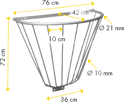 Wandraufe halbrund, verzinkt