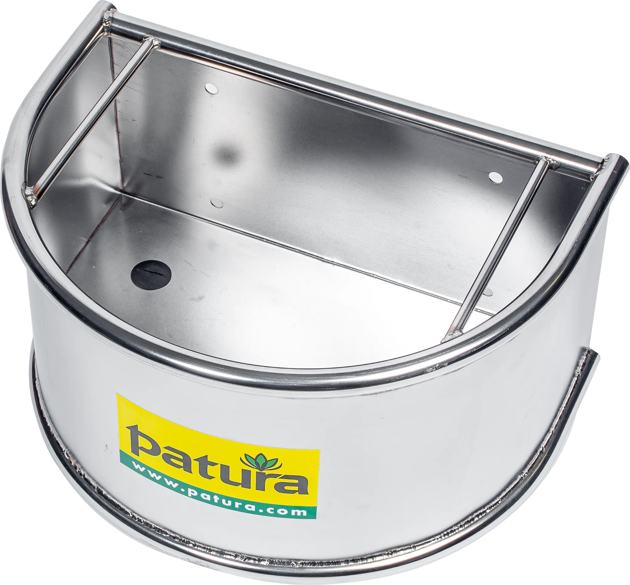 Halbrundtrog, Edelstahl