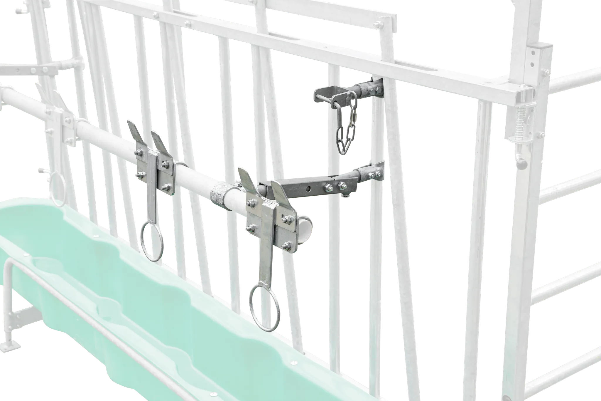 Nuckeleimer-Montagesatz für Kälber-Schrägfressgitter