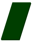 Rückwand Kunststoff unten, Höhe 50 cm