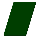 Rückwand Kunststoff oben, Höhe 70 cm