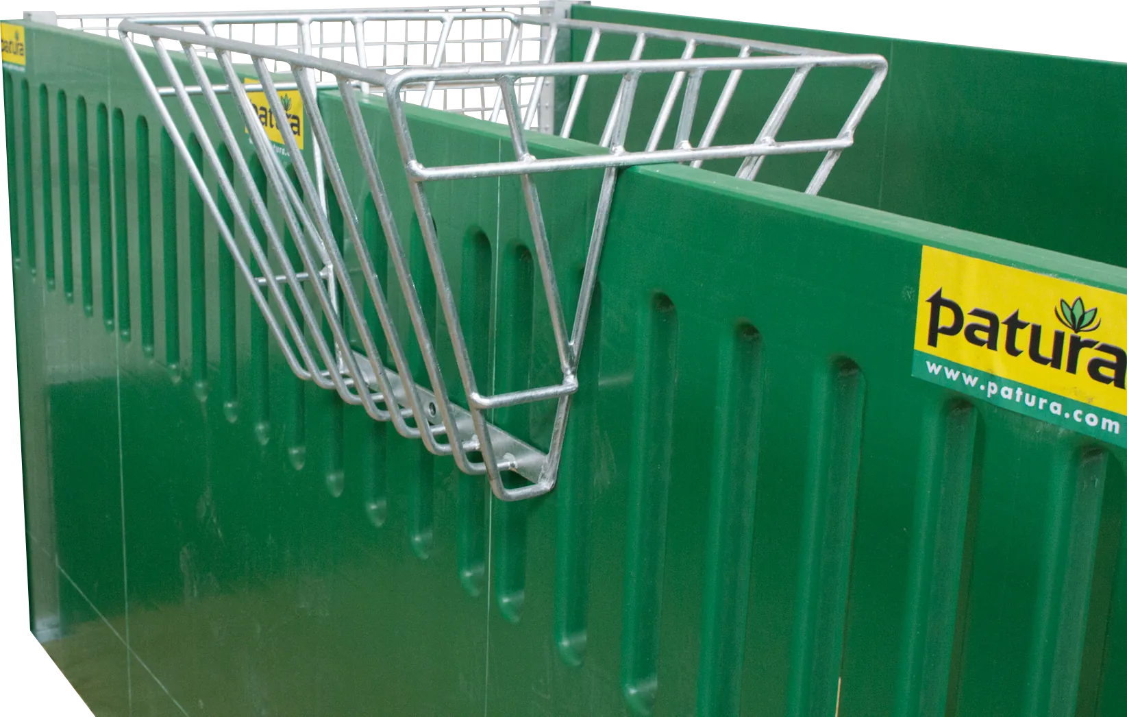 Heuraufe zum Aufstecken auf Wände bzw. auf Rohre bis 50 mm