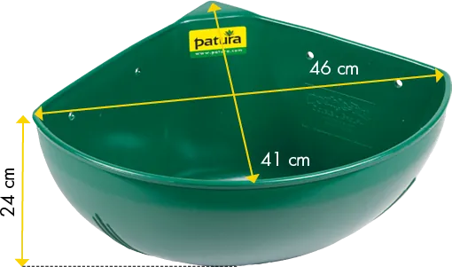 Kunststoff-Ecktrog, 16 l