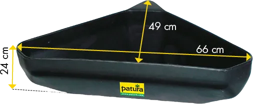 Kunststoff-Ecktrog, 21 l