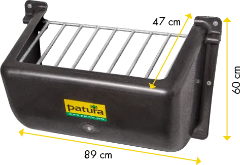Kunststoff-Heuraufe Slow-Feeder, 140l für Pferde