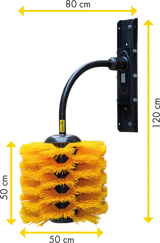 Schwingbürste Midi für Jungvieh und Pferde