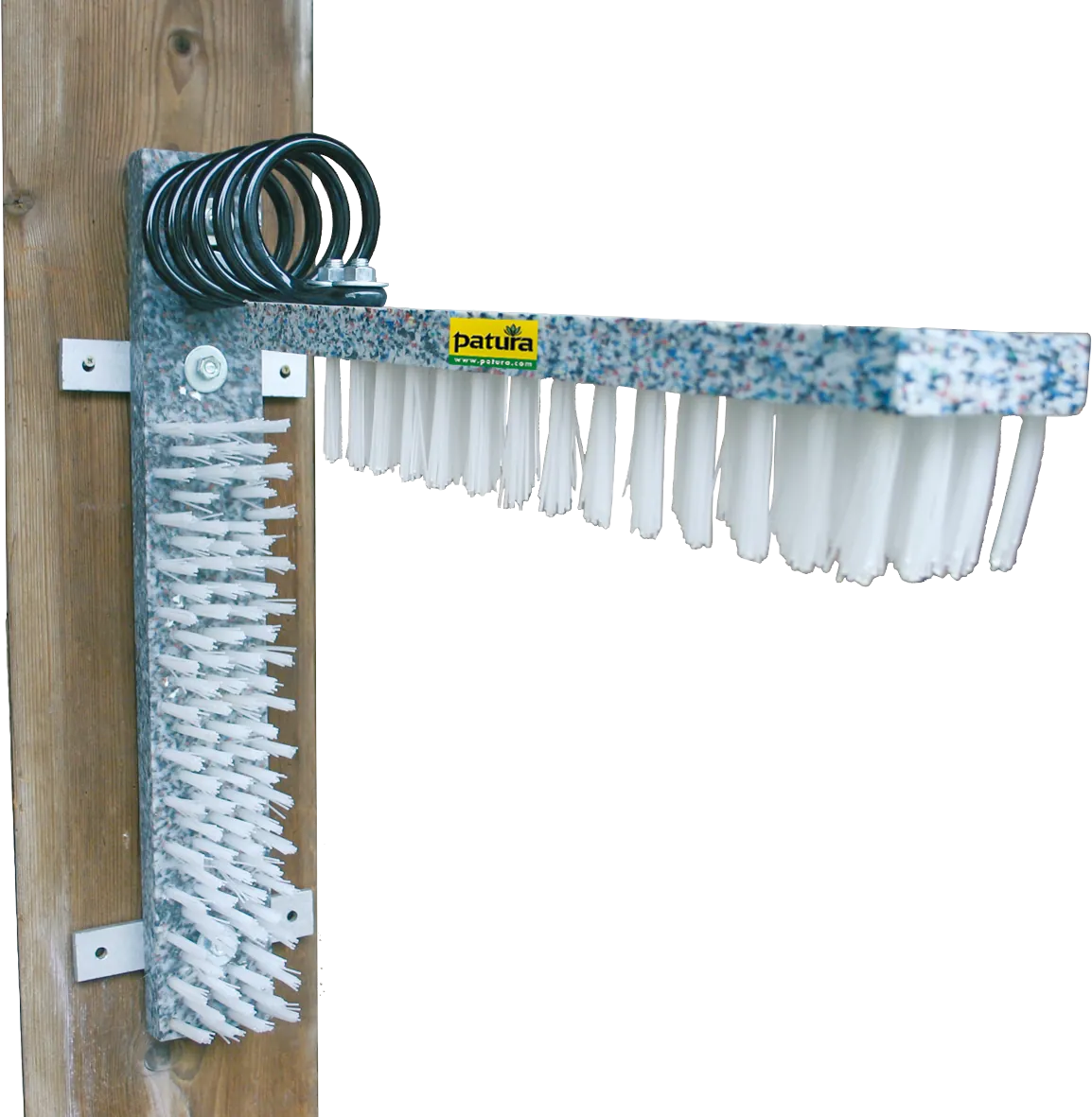 Viehbürste mit Feder