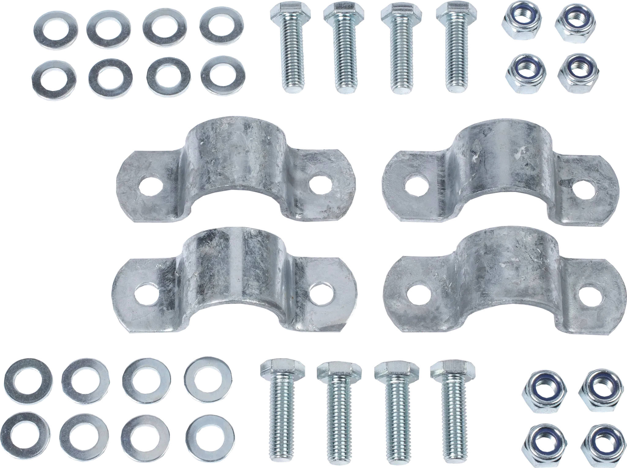 Montageset Kälberbürste Ref. 334049 an Abtrennung leicht bzw. Rohr 42 mm