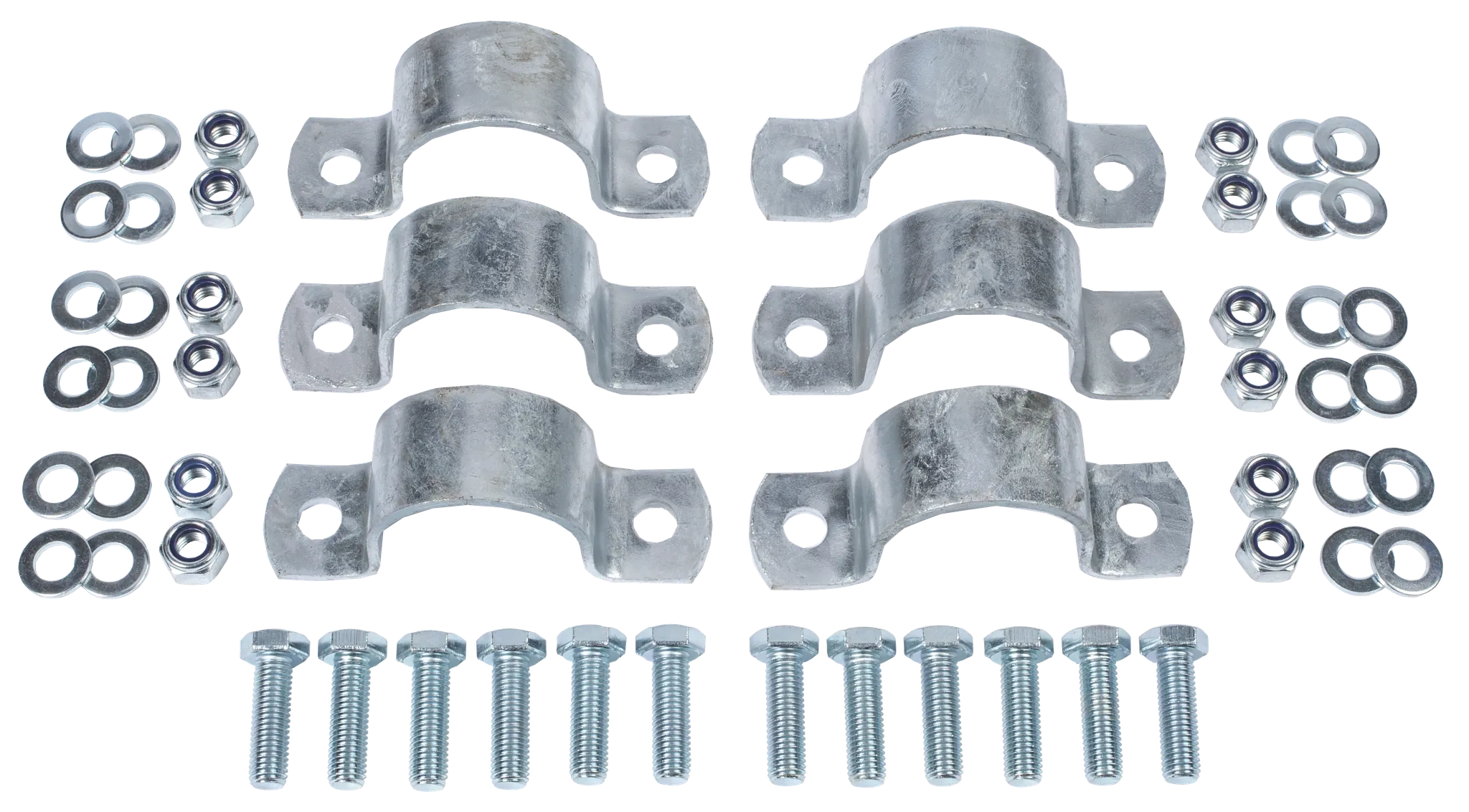 Montageset Bullenbürste Ref. 334050 an Abtrennung V bzw. Rohr d= 60 mm