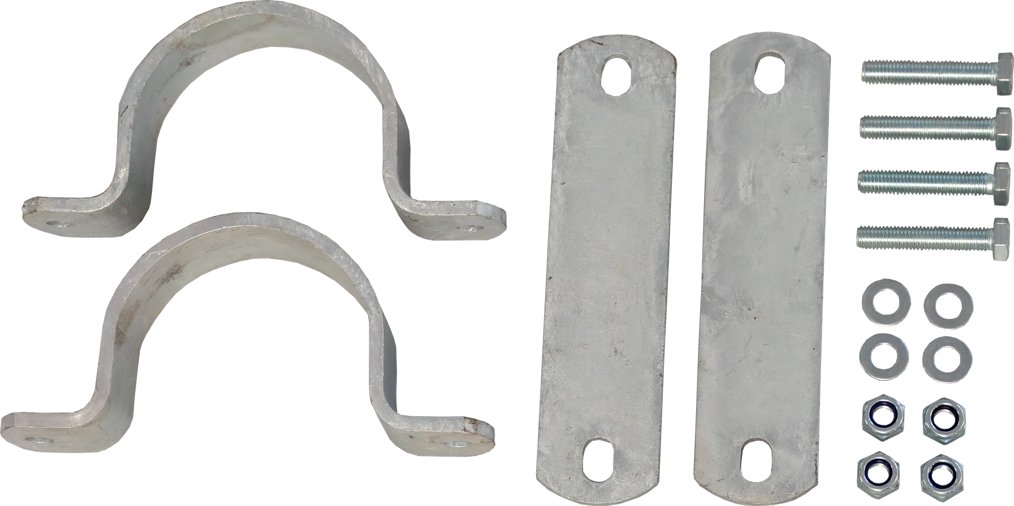 Montageset für Einzelmontage Kratzbürste Multifix an Pfosten 102 mm