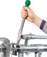 Verriegelungshebel, lang, für Selbstfangfressgitter SSV und SV