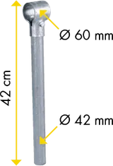 Mittelstütze für Fressgitter