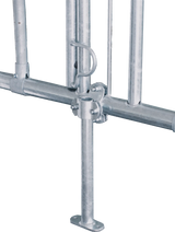 Mittelstütze 460 mm mit Bodenplatte und Querschelle