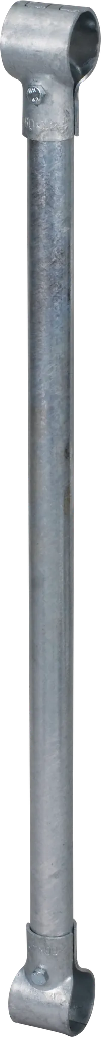 Zusatzstange mit 2 T-Schellen, 1 1/2" x 1 1/4" f. Verlängerung Freßgitter, vz