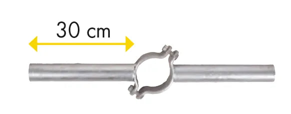 Einschub Schelle 102 doppelt für Pfosten d= 102 mm