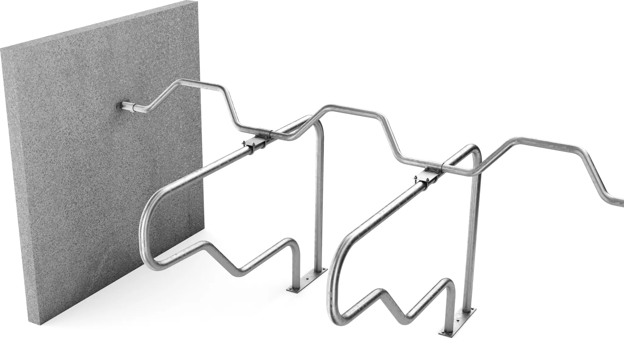 Gewelltes Nackenrohr, 2 Plätze für Liegeboxenbreite 1,25 m