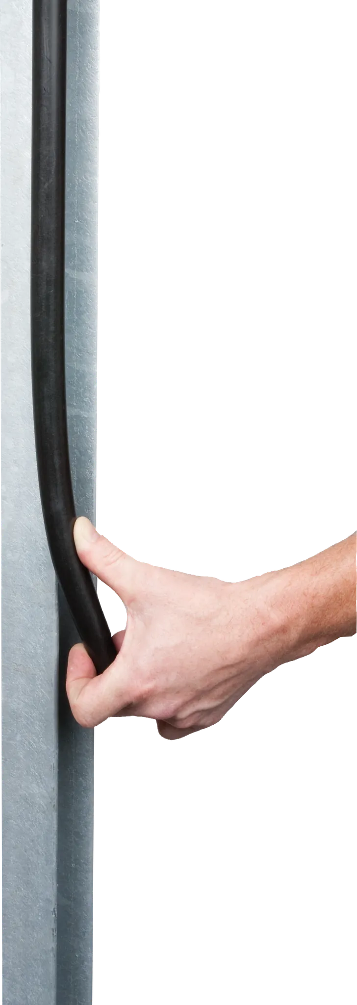 PVC-Schutzprofil für Metallpfosten Länge 50 cm