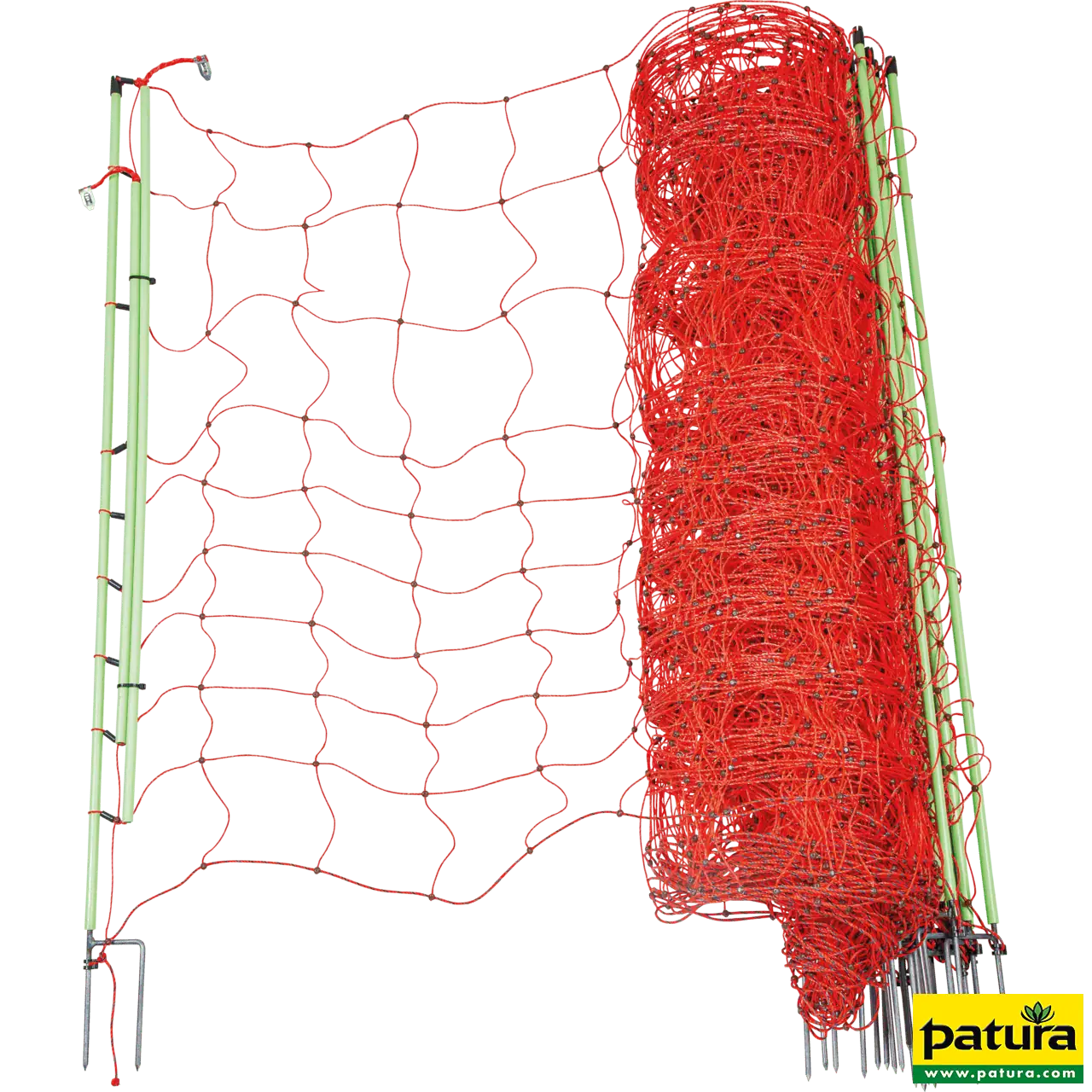 Elektrozaunnetz "plus/minus" 120 cm hoch mit Doppelspitze, 50 m