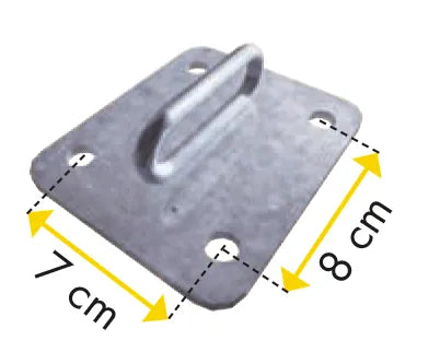 Halter für Nacken- und Nasengurt Boden/Wand und Pfosten 60x60 mm