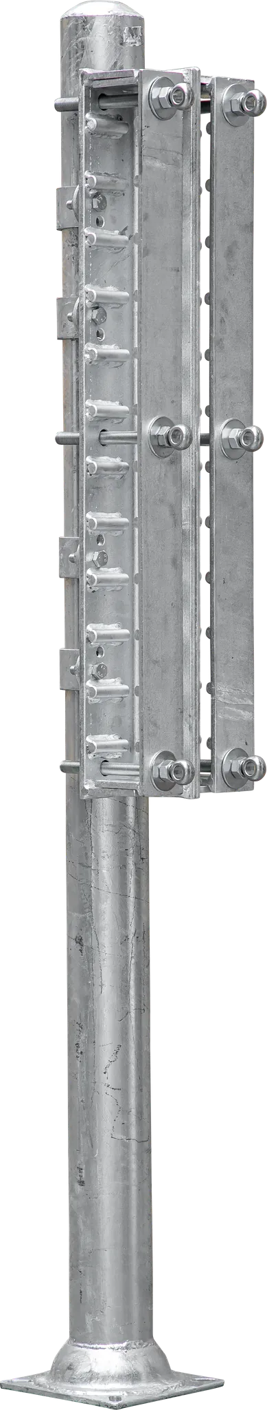 Pfostenhalter, zweiseitig Futtertischabtrennung Bullen