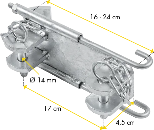 Halter für IPE-Träger 16-24 cm