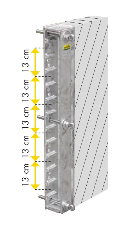 Wandhalter, einseitig Futtertischabtrennung Bullen