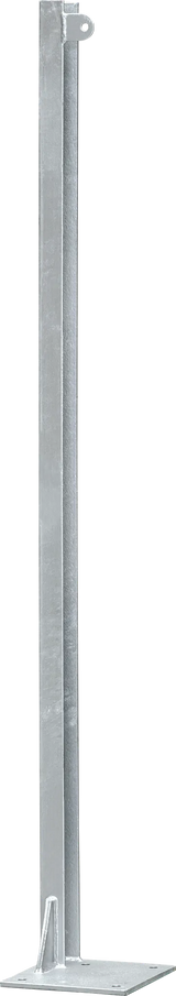 U-Profil für Holzbohlen, L= 1,45 m, Bodenplatte links 200x200x8 mm, vz