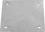 Gegenplatte 200x200x8mm, verzinkt