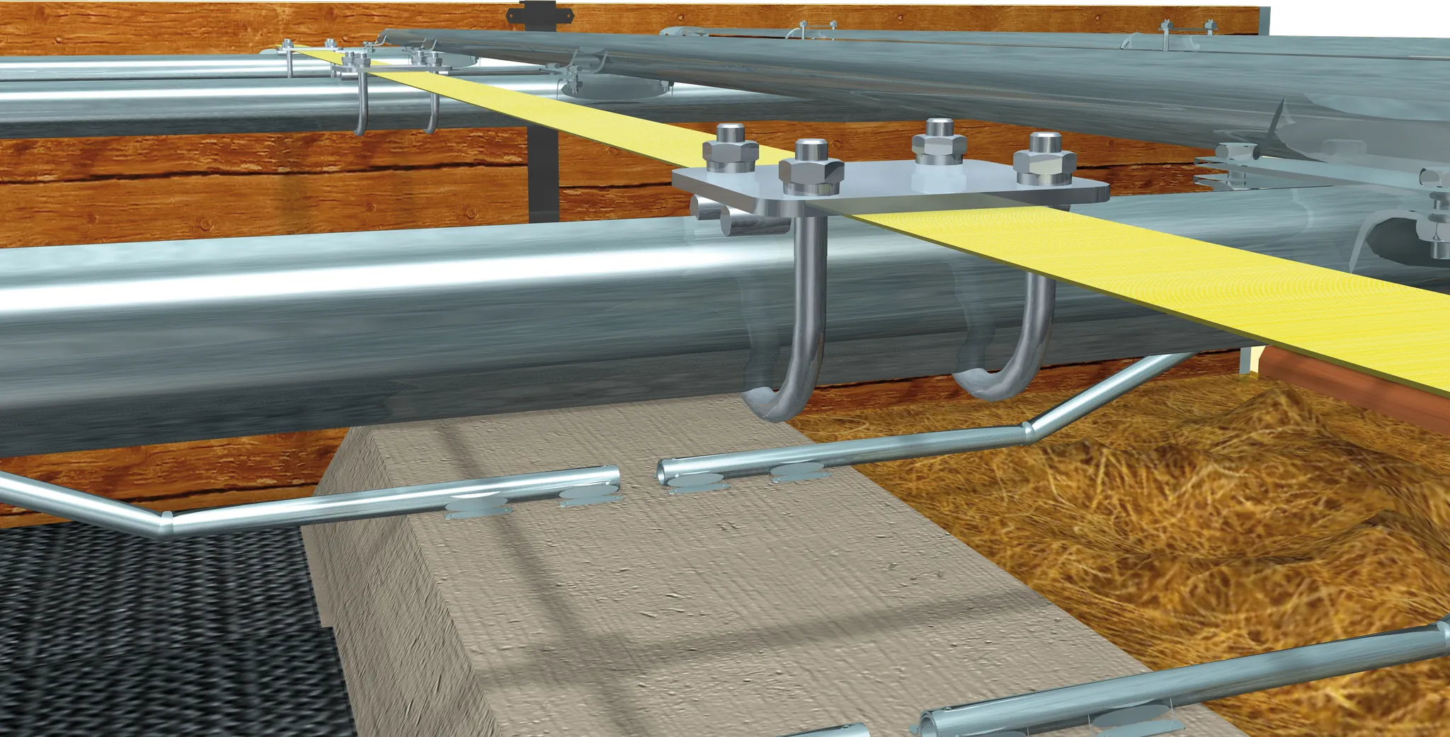 Nacken- und Nasengurt 30,0 m mit Spannratsche und Haken