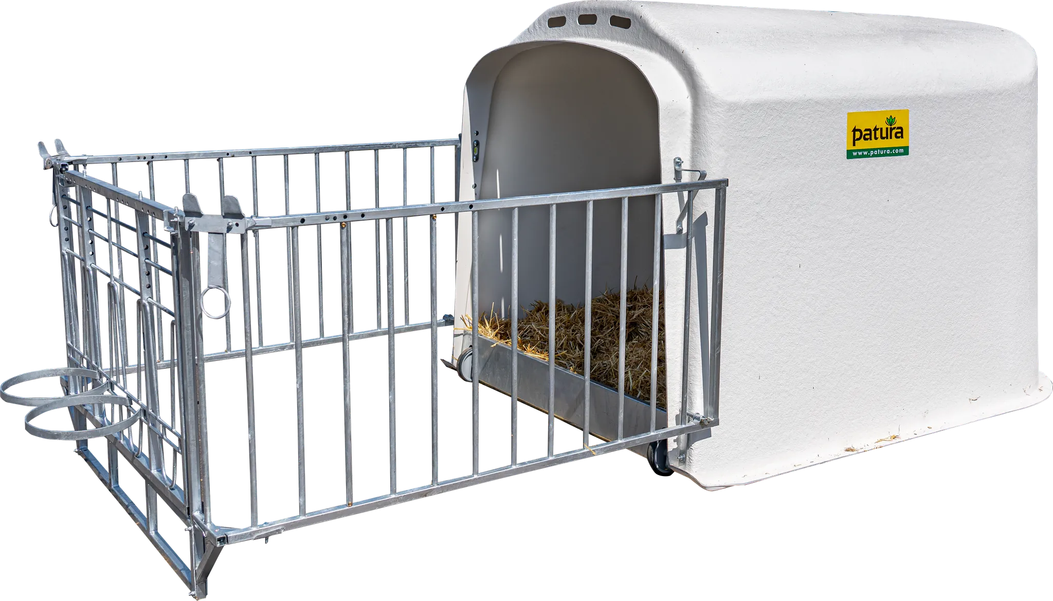 Kälberhütte Paarhaltung inkl. Umzäunung und