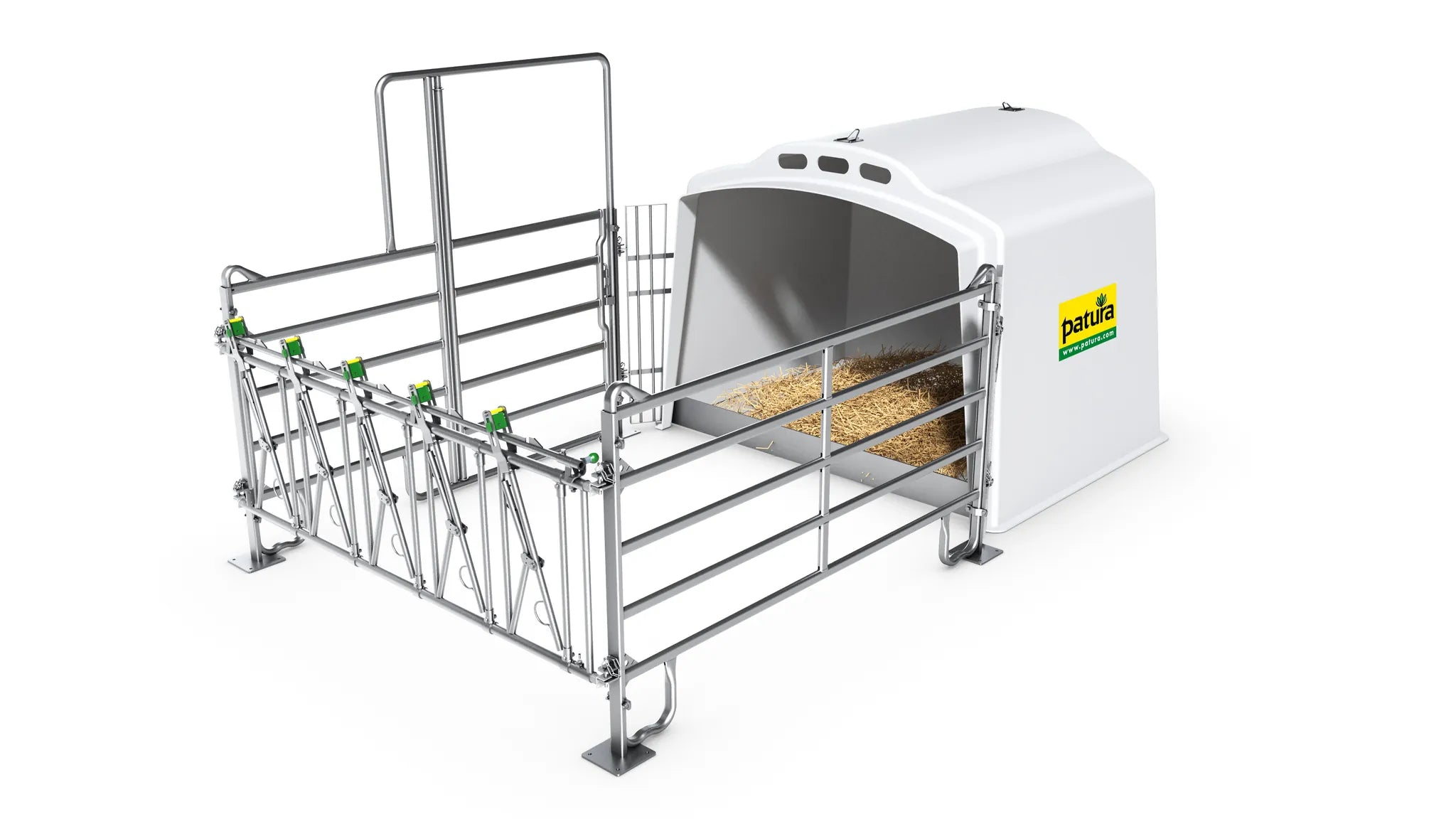 Kälberhütte XL mit Profi-Umzäunung