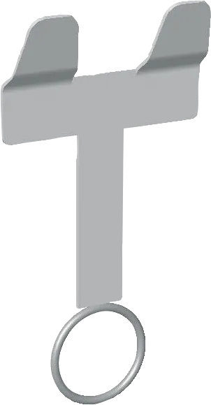 Nuckeleimerhalter mit Ring und Gegenplatte