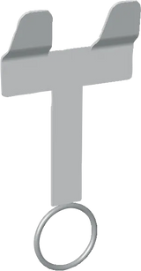 Nuckeleimerhalter mit Ring und Gegenplatte