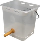 Nuckel-Tränkeeimer 13 l, transparent kpl. mit Sauger weich und