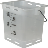 Nuckel-Tränkeeimer 13 l, transparent ohne Sauger und ohne Ventil