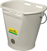 Nuckel-Tränkeeimer 9l grau ohne Sauger und Ventil