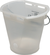 Nuckel-Tränkeeimer 9l transparent ohne Sauger und ohne Ventil