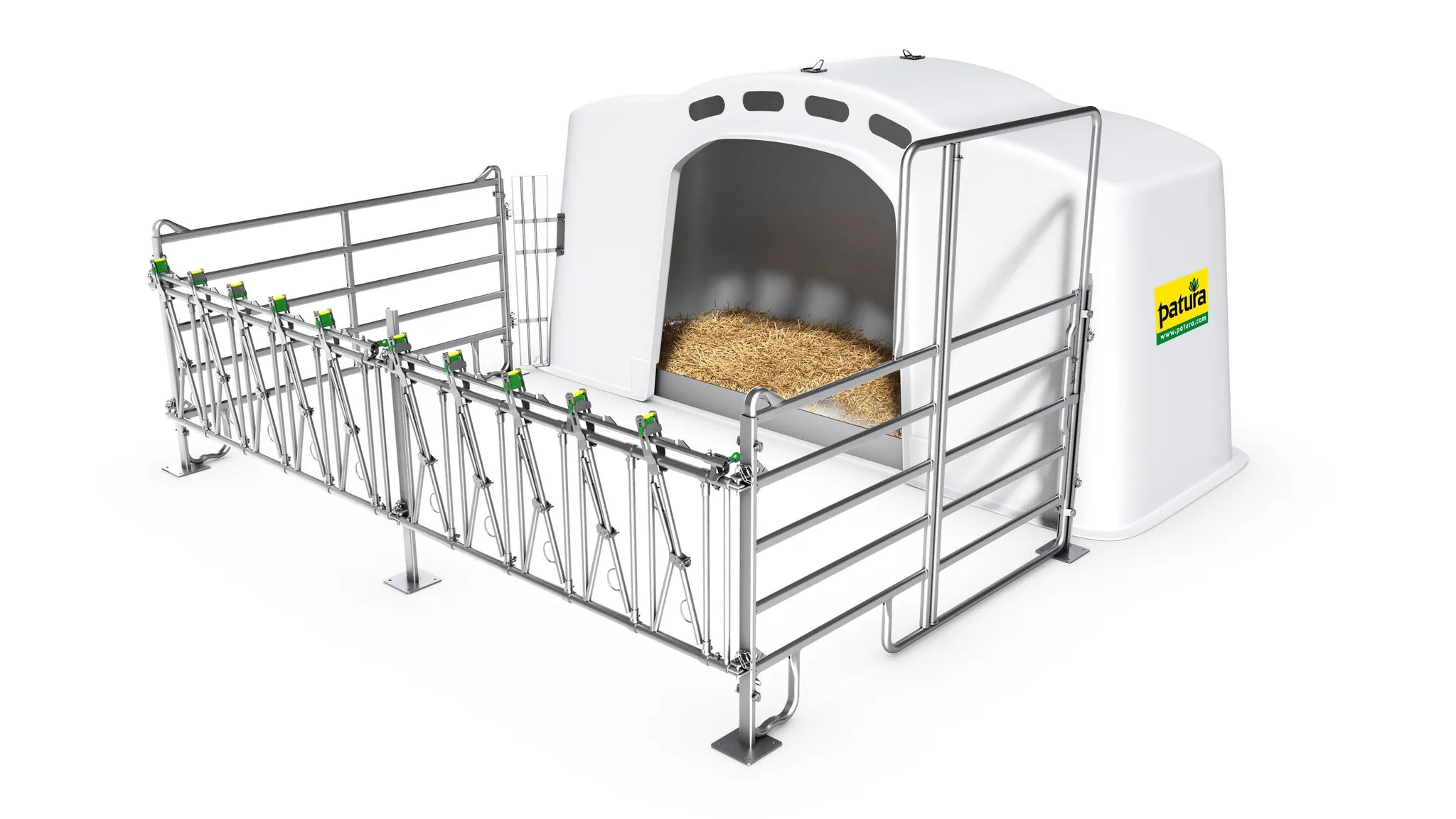 Kälberhütte XXL mit Profi-Umzäunung